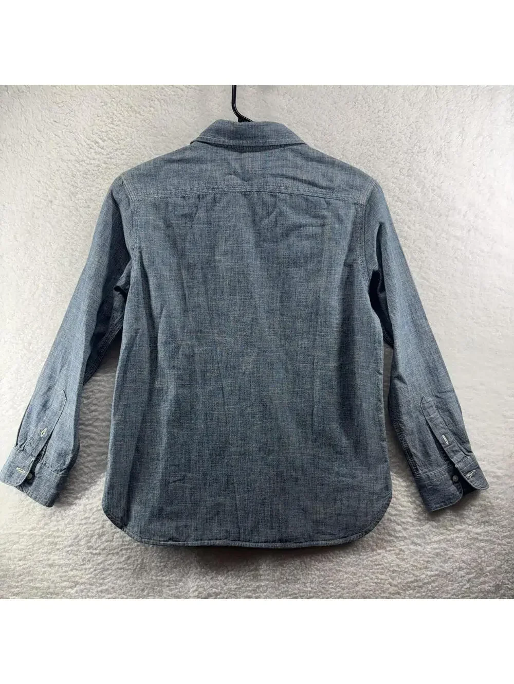 Polo Ralph Lauren Blue Chambray Denim Button Up Long Sleeve Kids M (10-12)
